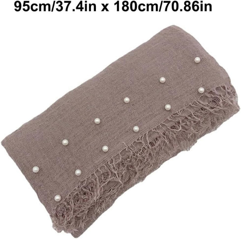 Eforcase Newborn Photography Props Wrap Pearl Decor Wrap Blanket Swaddle Baby Photo Props Photoshoot Wraps Swaddles