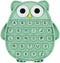 Push Pop Bubble Fidget Sensory Toy, Silicone Stress Relief Popping Toy, ABC Owl Shaped Learning Tool for Kids