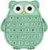 Push Pop Bubble Fidget Sensory Toy, Silicone Stress Relief Popping Toy, ABC Owl Shaped Learning Tool for Kids
