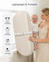 YACODAVO Baby Changing Pad with Vegan Leather Cover, Waterproof & Wipeable Changing Pad for Toddler, Flat Foam Travel