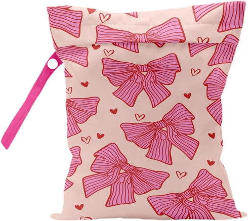 Generic Pin Bow Wet Bag Reusable Wet Dry Bags for Travel, Beach, Pool,