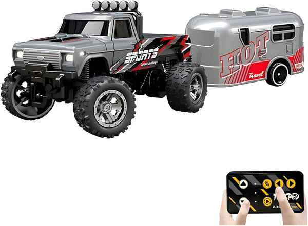 Atlodas Mini Rc Truck, Mini RC Monster Truck, 1:64 Scale Monster Truck