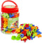 Coogam Magnetic Letters Numbers Alphabet Fridge Magnets Colorful Plastic ABC 123 Educational