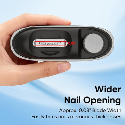 generic 3 1 Trimmer 2 in Automatic Electric Nail Clipper USB Rechargeable Nail with Clipping Polishing Storage Built