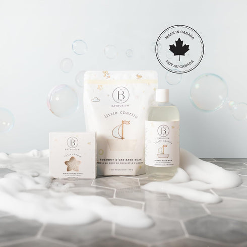 26 oz Bathorium Little Charlie Bath Soak, Nourishing Soak for Babies, Made with Colloidal Oat, Chamomile & Coconut