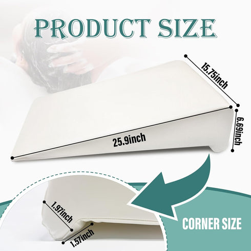Wibeelee Hair Washing Station for Kids Waterproof Shampoo Foam Mat with Ergonomic Design Non Slip Bath Pillow Sink Soft