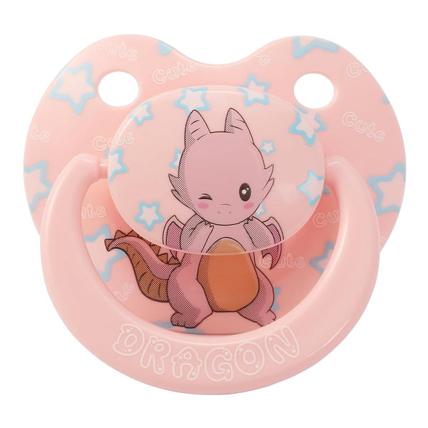 Cute Silicone Adult Pacifiers Pink: Big Shield Binky for Anxiety - Large