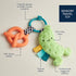 Itzy Ritzy Infant Toy & Teether - Itzy Pal Baby Teething Toy Includes Lovey, Crinkle Sound, Textured Ribbons & Silicone