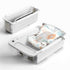 Collapsible Baby Bathtub - Large Capacity Baby Bath Tub with Thermometer &