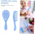 Set Gentle Dandruff Comb and Brush for Newborns in Blue