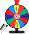 Retbtnm 12-Inch Color Prize Wheel, 12 Slot Editable Spinning Wheel with Dry Erase