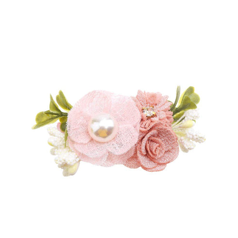 Cherrboll Flower Hair Clips Set, 3pcs Floral Hair Bow Accessories for Baby Girl, Toddler, Teen Gifts.