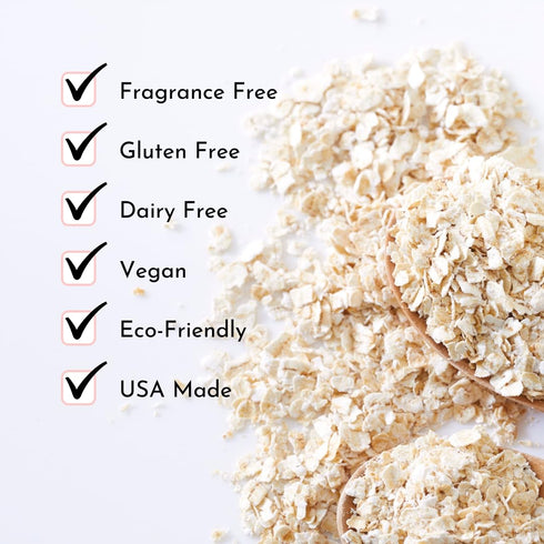 Oatmeal Baby Bath Powder for Eczema by Irene Organics - Colloidal Oatmeal for Soothing Treatment of Eczema, Diaper