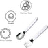 VANRA 2-Piece Children Fork And Spoon Set 18/10 Stainless Steel Child Flatware Set Kids Utensils Set with Case for Lunch Box by VANRA