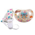 Large Size Adult Pacifier - Big Shield Design with Top Hat Rat Cheese Mice Print Extra-Soft Silicone Large Nipple