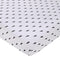 NoJo Lightning Bolt Fitted Crib Sheet, Black and White Nursery