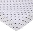 NoJo Lightning Bolt Fitted Crib Sheet, Black and White Nursery
