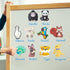 Fridge Magnets for Toddlers 1-3, Large Size Educational Magnetic Toys for Kids, Cute Animal Refrigerator Magnets