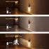 2-Pack Set, LANDGOO Magnetic Night Light with Motion Sensor, Walnut Wood Cylindrical Rechargeable LED Lamp White Light