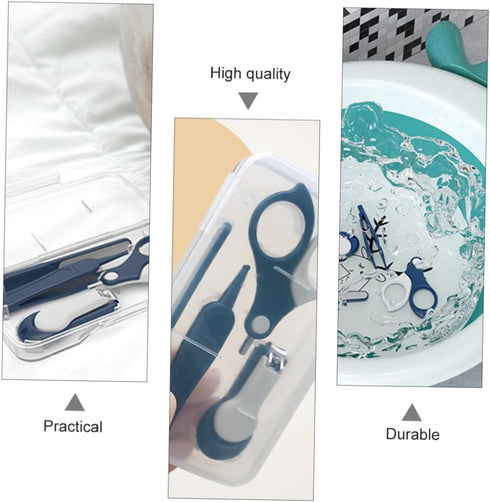 Set Sosoport Newborn Baby Nail Clipper Portable Fingernail Scissors Grooming Kit Safety Features for Infants Easy