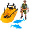 ArtCreativity Small Aquatic Play Set for Kids, Cool Playset with Action Figure, Floating Boat, and 2 Fish
