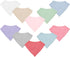 10-Pack Baby Bandana Bibs for Boys Girls Soft Absorbent Drool Bib with