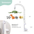 12 The Peanutshell Crib Mobile for Boys or Girls - White Musical Baby Crib Mobile with Lullabies, Jungle Animal, Baby