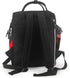 OUSIKA Backpack Daypacks Red Black Print Diaper Bag Multifunction Laptop Travel Large Nappy Bag, Black, One Size