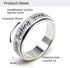 6 7 8 9 10 Initial Fidget Spinner Anxiety Ring for Women Fidget Ring Women Men Keep Going Mens Ring Spinning Ring