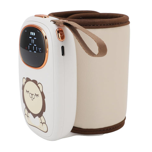 LAISANIM 8000mAh Baby Bottle Warmer Portable, Fast Heating & Constant Temperature for Travel - USB Rechargeable