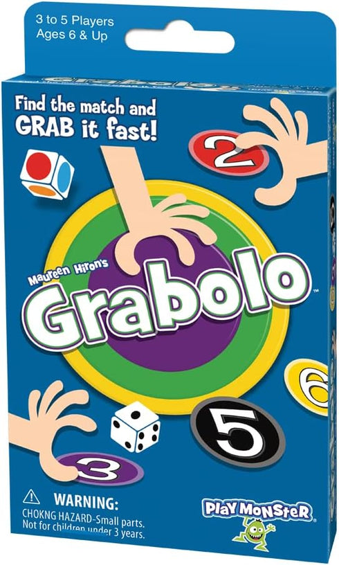 PlayMonster Grabolo Card Game - Fast Family Fun for Ages 6+