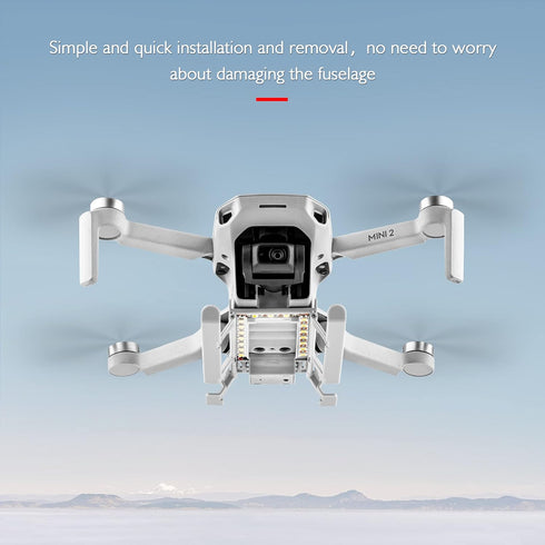 Mavic Mini 2 Folding Landing Gear with LED Light - Compatible with DJI Mavic Mini 2, Mini SE/Mavic Mini Drone Accessory