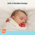 Set 2 Pack 0M+, 2 Pack RaZbaby Chompy Silicone Pacifier Holder Clip Textured, Soft & Flexible Binky Clips