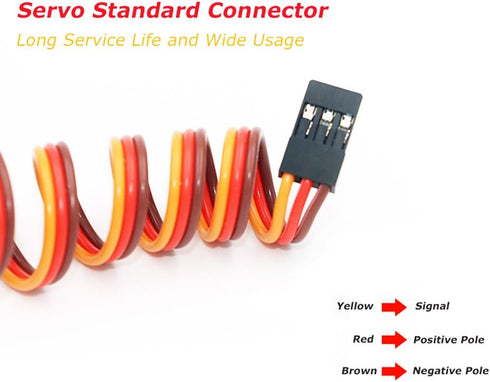 20KG RC Servo Digital High Torque Waterproof, Full Metal Gear, 180° Control Angle