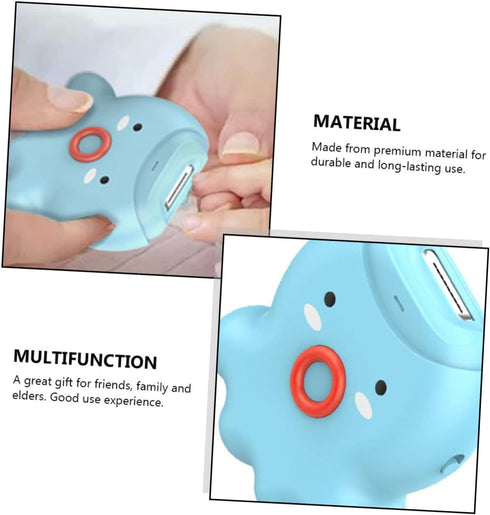 CHICAMPERA Trimmer Electric Nail Clipper Nail for Boy Girl and Toddlers Portable Scissors Manicure Kit Cartoon Octopus