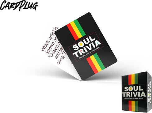 Soul Trivia : Celebrate The Vibrant African-American Urban Culture Black Card Games for Black People with 100 Trivia Cards - Perfect for Rich Educational Black Games for Black People Game Nights!