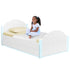 BrightCare Kids Waterproof Bed Pad - Washable Underpad with Tuck in Sides - Soft Quilted Reusable Bed Wetting