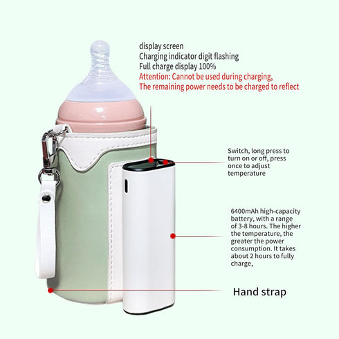 REDYY Portable USB Bottle Warmer - Versatile Heating Solution