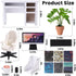 1:12 Set 14pcs DIYDEC Scale Miniatures Office Desk Dollhouse Office Including Mini Computers Desks Office Chair