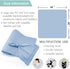 OWLOWLA Swaddle Blanket and Hat Set, Newborn Swaddle Wrap, Baby Receiving Blanket for Boys Girls, Baby Blue