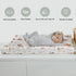 Country 32''16'' Cute Farm Animals Baby Changing Pad Covers for Boy Girl Rooster Horse Goat Duck Pig Fitted Changing