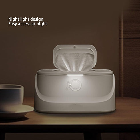 TARSHYRY 3 3 Baby Wipe Warmer Wipes Dispenser with Speed Night Light for Nighttime Changes Spring Design Levels