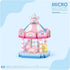 MEIEST 4 Set,Simulation PCS Mini Amusement Park Building Blocks Architecture Collection Particle Construction Building