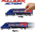Set 2, ArtCreativity Semi Truck Toys for Boys, of Pull Back Truck Toys for Kids in Red & Blue, Trailer Trucks for Hours