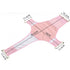 Universal Baby Bath Support Net Cushion Seat Newborn Infant Cross-Shaped Bath Bed Adjustable Detachable Shower Non-Slip Bath Tub Cushion Soft Comfortable Seat Pad Mat