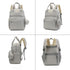 Generic Backpack Diaper Bag with Changing Pad Pacifier Case and Insulated Bottle Pocket for Mom and Dad (Gray)