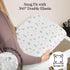 100% (3-Pack) Pack 5" 28" 55" Organic Cotton Baby Crib Sheets GOTS Certified, Soft Fitted Sheets for Mini Mattress & n