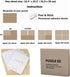 5 1000 Preserve X Piece Puzzle Clear Glue Sheets Adhesive Saver Peel and Stick Extra Large Thick No Mess with Hanging