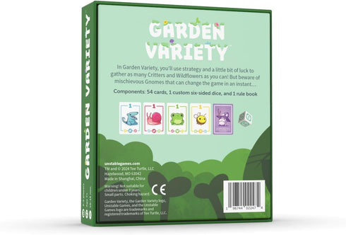 Garden Variety Base Game, Easy to Learn Card Game for Kids, Teens, Adults - 2-5 Players, Ages 7+