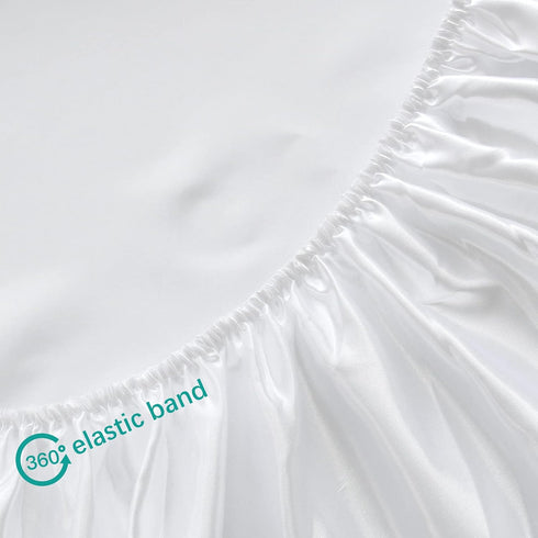 2 Pack, Cozy Satin Crib Sheets for Baby Hair Fitted Crib Sheet for Standard Crib Mattress, Toddler Sheets